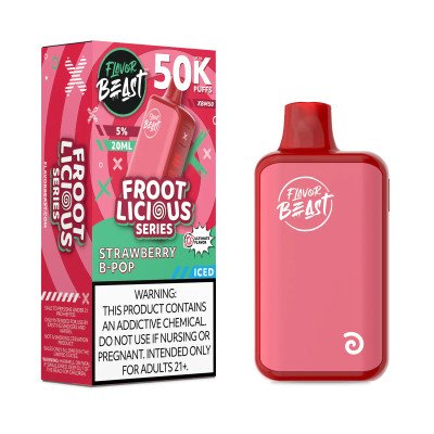 FLAVOR BEAST 50K STRAWBERRY RAZZ B POP