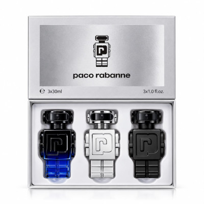 KIT MINI PACCO RABANNE PHANTOM 3 PEÇAS 30ML CADA