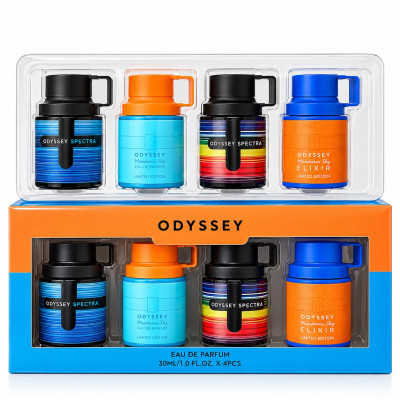 KIT MINI ODYSSEY LARANJA MASC 30 ML CADA 4 PEÇAS